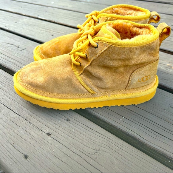 UGG Yellow Suede Neumel Boots | Ladies Size EU 37 - Picture 2 of 14
